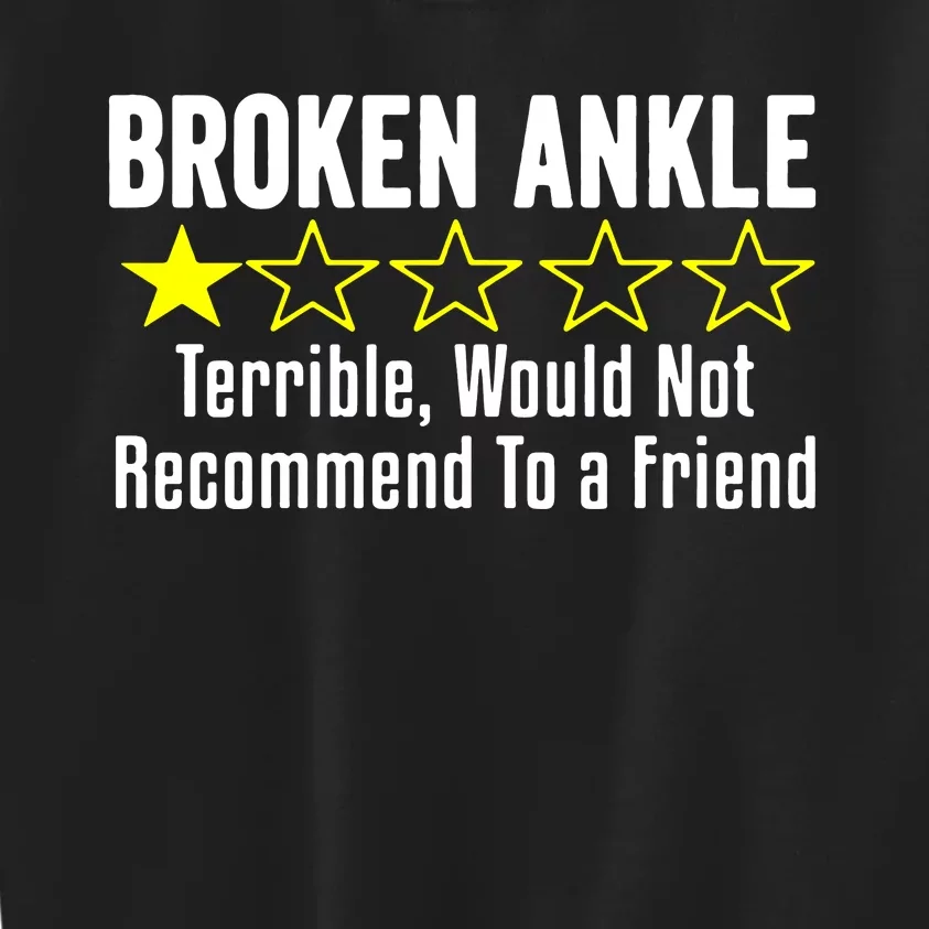 Broken Ankle Surgery Kids Sweatshirt