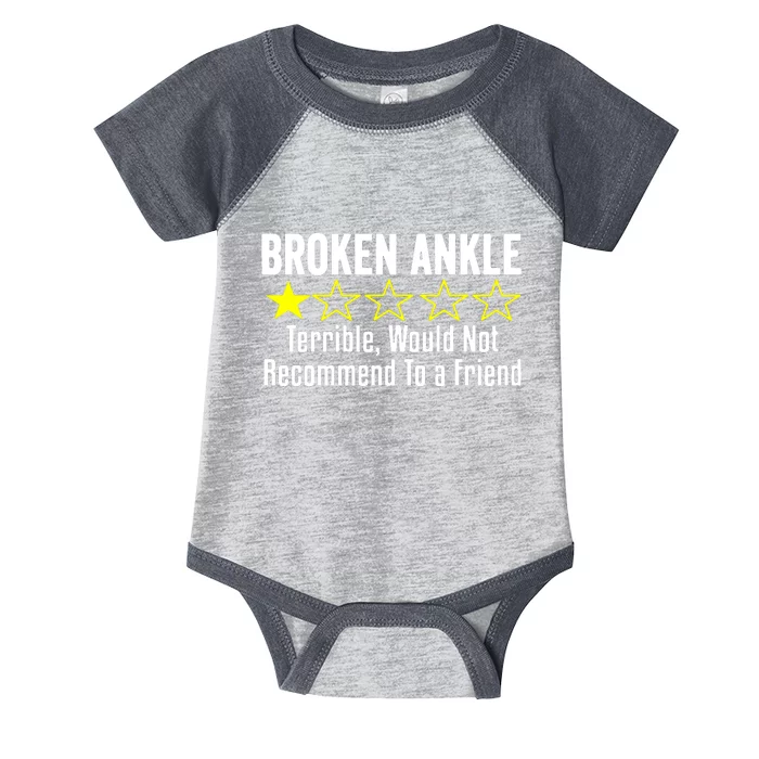 Broken Ankle Surgery Infant Baby Jersey Bodysuit