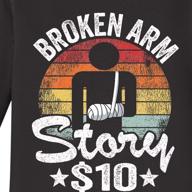 Broken Arm Story $10 Broken Hand Get Well Broken Arm Baby Long Sleeve Bodysuit