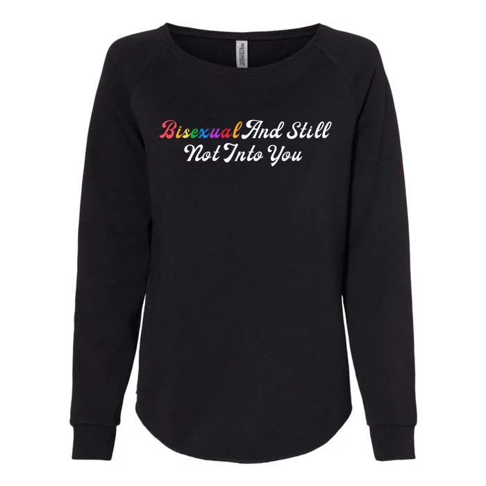 Bisexual And Still Not Into You Vintage Lgbt Quotes Womens California Wash Sweatshirt