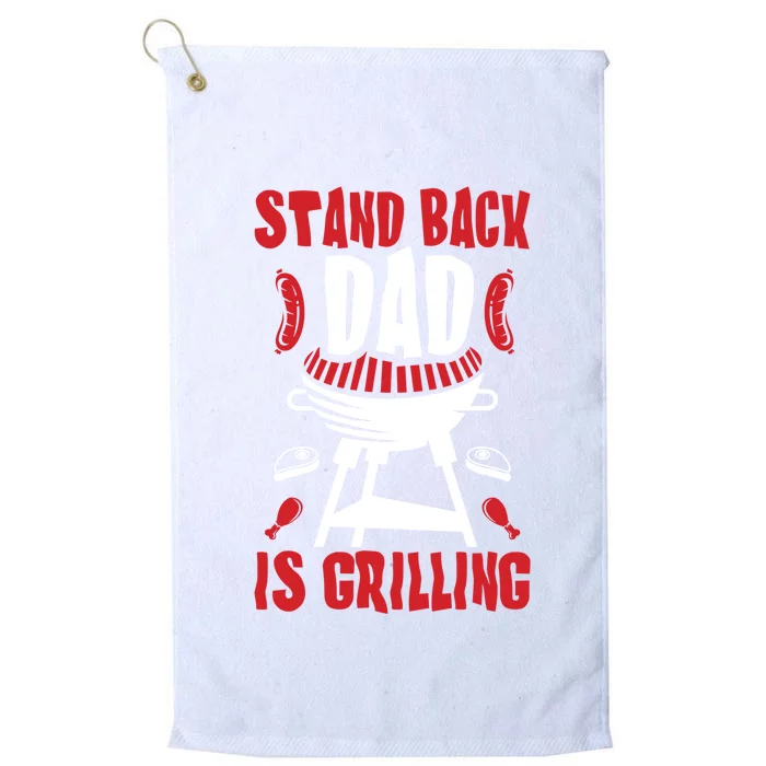 Bbq Accessories Smoker Grill Dad Is Grilling Gloves Father Gift Platinum Collection Golf Towel