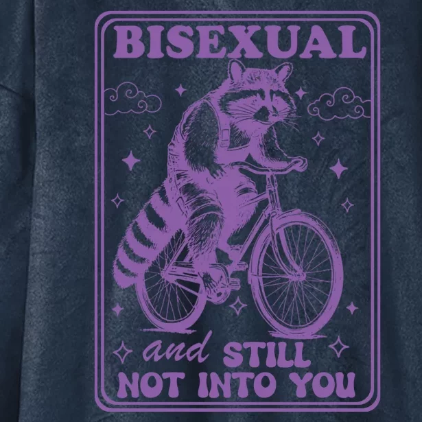 Bisexual And Still Not Into You Bi Pride Subtle Bisexual Hooded Wearable Blanket