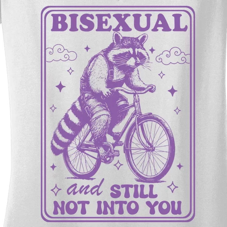 Bisexual And Still Not Into You Bi Pride Subtle Bisexual Women's V-Neck T-Shirt