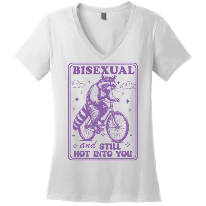 Bisexual And Still Not Into You Bi Pride Subtle Bisexual Women's V-Neck T-Shirt