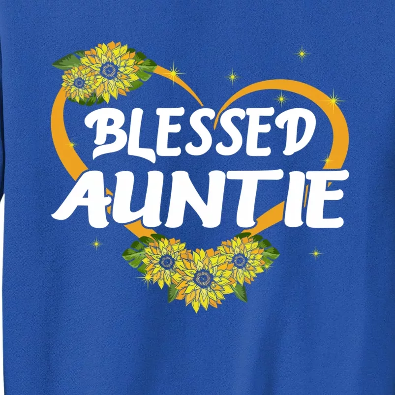 Blessed Auntie Sunflower Cool Gift Mothers Day Gift Sweatshirt