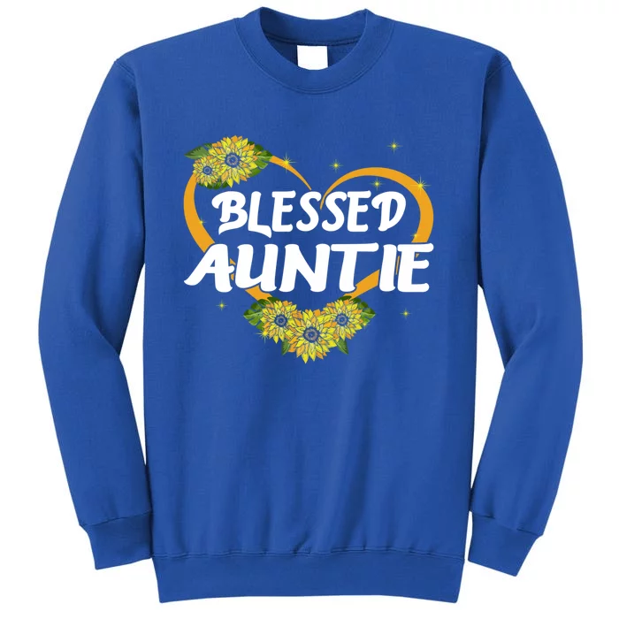 Blessed Auntie Sunflower Cool Gift Mothers Day Gift Sweatshirt