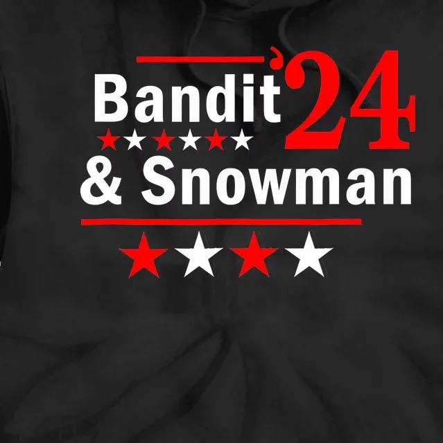 Bandit And Snowman 2024 Election Tie Dye Hoodie