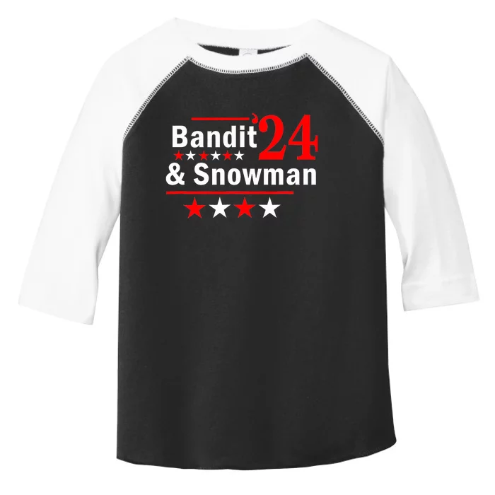 Bandit And Snowman 2024 Election Toddler Fine Jersey T-Shirt