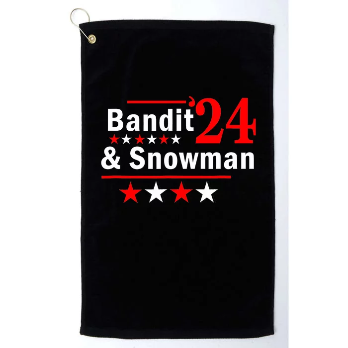 Bandit And Snowman 2024 Election Platinum Collection Golf Towel