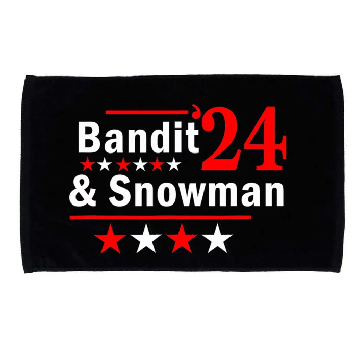 Bandit And Snowman 2024 Election Microfiber Hand Towel