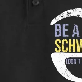 Be A Schwa DonT Stress Funny Phonics Speech Specialist Gift Dry Zone Grid Performance Polo