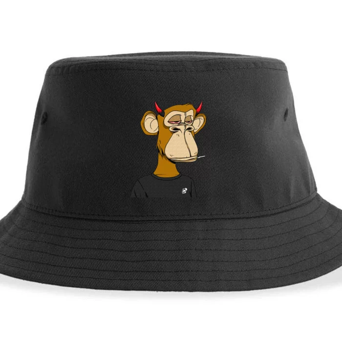 Bitcoin Ape Stoned Sustainable Bucket Hat