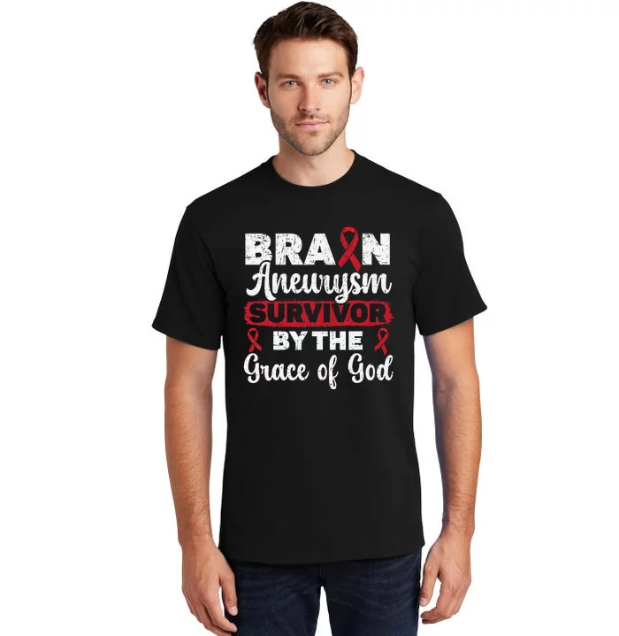 Brain Aneurysm Survivor Medical Condition Aneurysm Awareness Tall T-Shirt