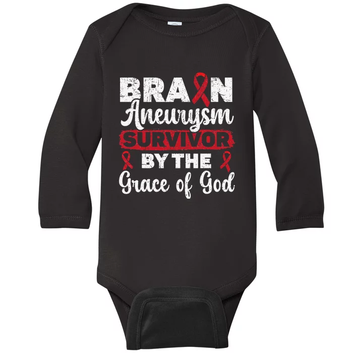 Brain Aneurysm Survivor Medical Condition Aneurysm Awareness Baby Long Sleeve Bodysuit