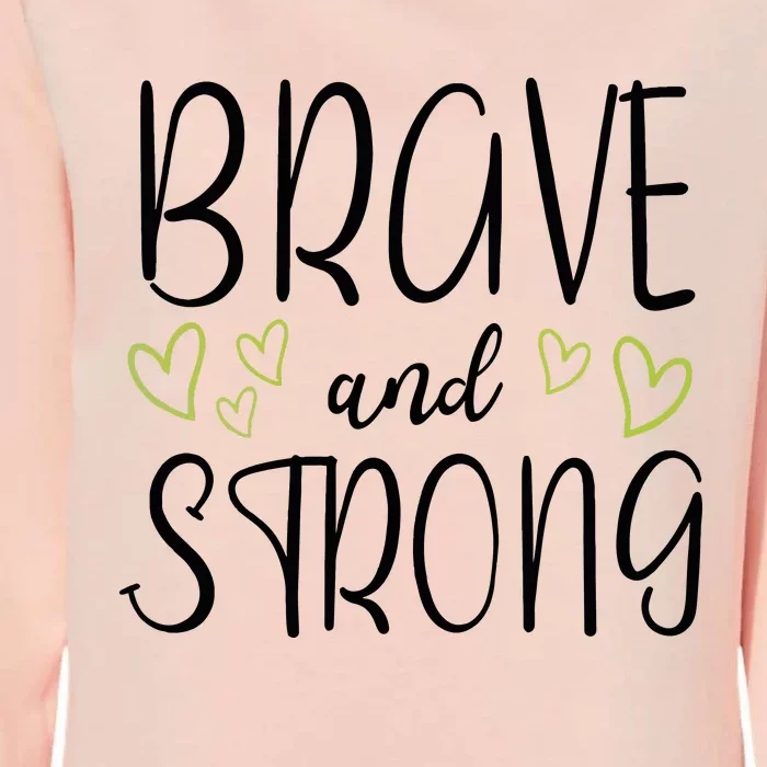 Brave And Strong Lymphoma Warrior Womens California Wash Sweatshirt