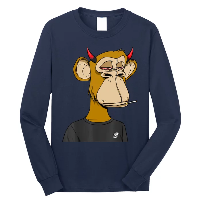 Bitcoin Ape Stoned Long Sleeve Shirt