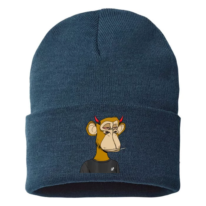 Bitcoin Ape Stoned Sustainable Knit Beanie