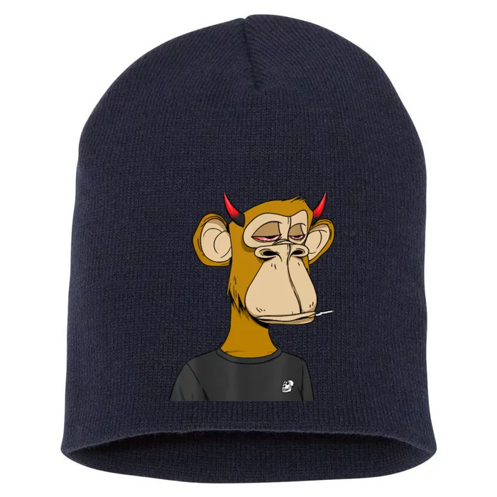 Bitcoin Ape Stoned Short Acrylic Beanie