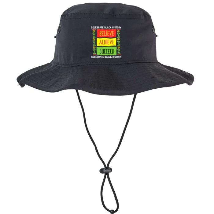 Believe Achieve Succeed Black History Gift Political Legacy Cool Fit Booney Bucket Hat