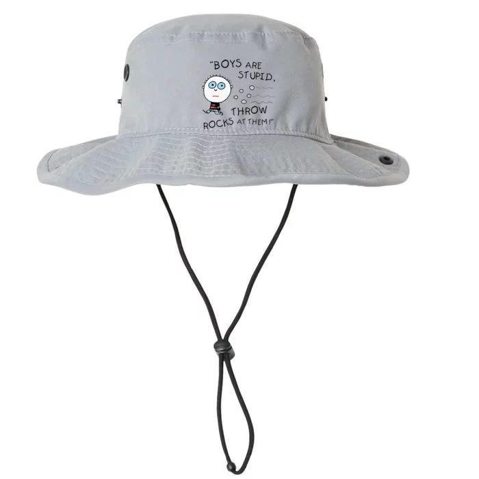 Boyfriend Are Stupid Throw Rocks At Them Funny Legacy Cool Fit Booney Bucket Hat