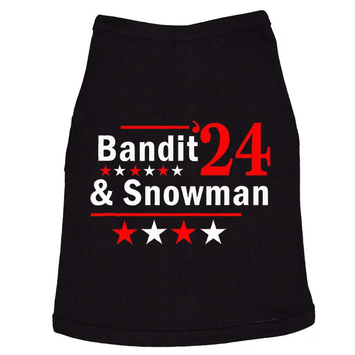 Bandit And Snowman 2024 Election Doggie Tank