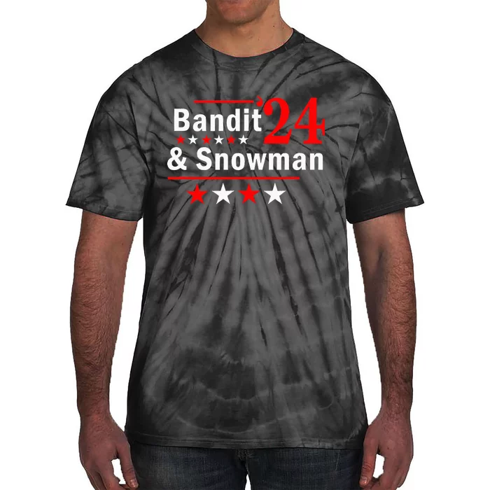 Bandit And Snowman 2024 Election Tie-Dye T-Shirt