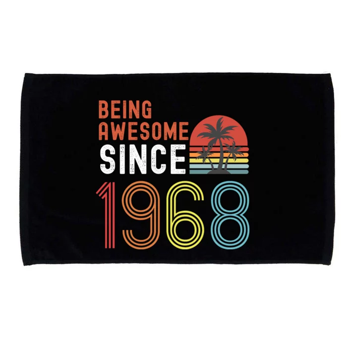 Being Awesome Since 1968, Made In 1968 Vintage 53rd Birthday Microfiber Hand Towel