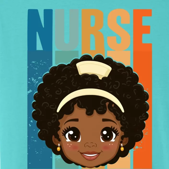 Black Afro Strong Nurse Black History Month Nursing Funny Gift ChromaSoft Performance T-Shirt