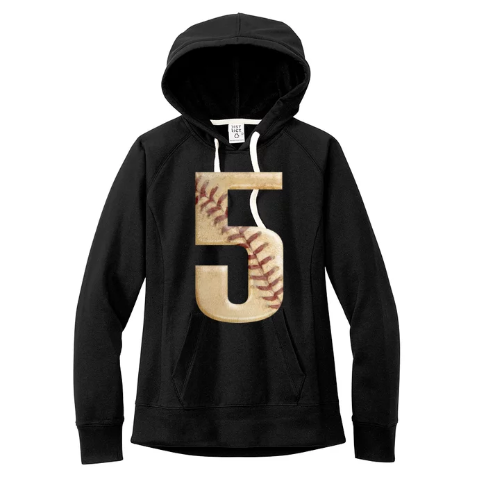 Baseball 5th Birthday Women's Fleece Hoodie