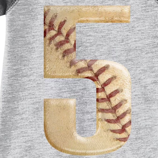 Baseball 5th Birthday Infant Baby Jersey Bodysuit