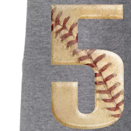 Baseball 5th Birthday Doggie 3-End Fleece Hoodie