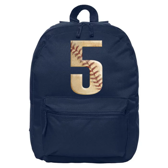 Baseball 5th Birthday 16 in Basic Backpack