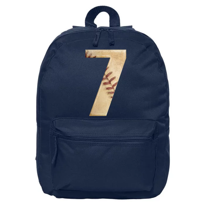 Baseball 7th Birthday 16 in Basic Backpack