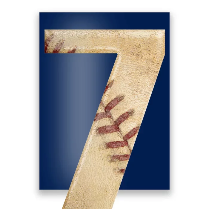 Baseball 7th Birthday Poster