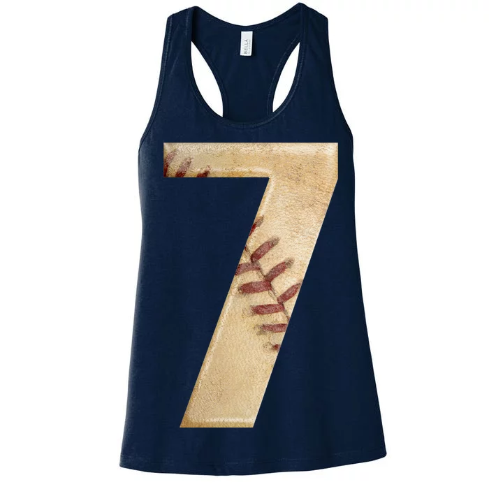 Baseball 7th Birthday Women's Racerback Tank