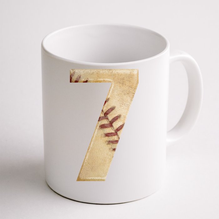 Baseball 7th Birthday Front & Back Coffee Mug