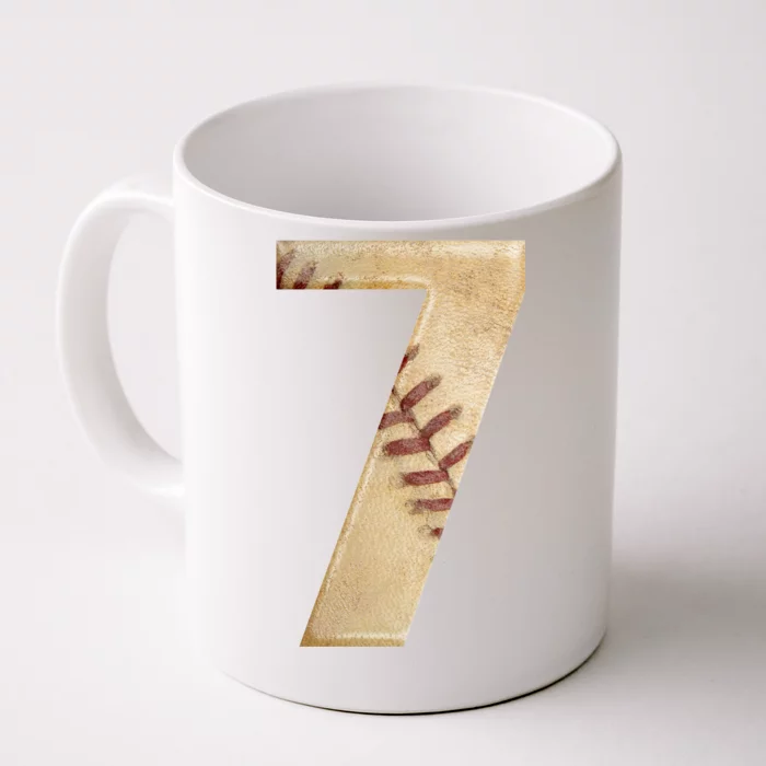 Baseball 7th Birthday Front & Back Coffee Mug