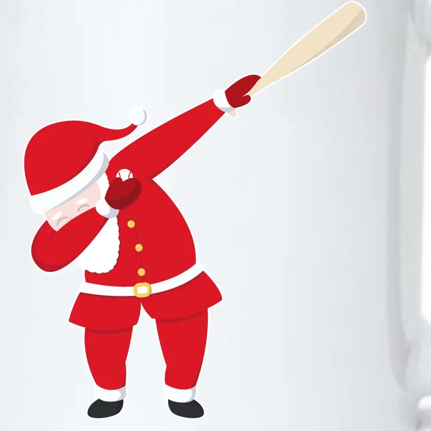 Baseball Bat Dabbing Santa Black Color Changing Mug