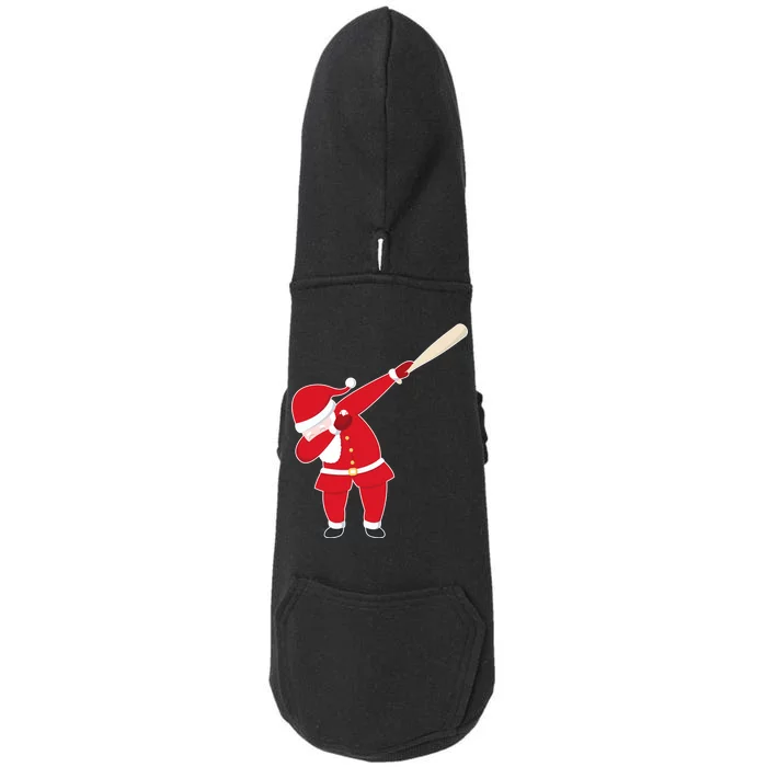 Baseball Bat Dabbing Santa Doggie 3-End Fleece Hoodie