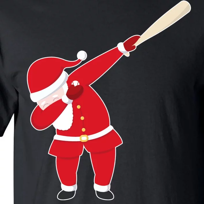 Baseball Bat Dabbing Santa Tall T-Shirt