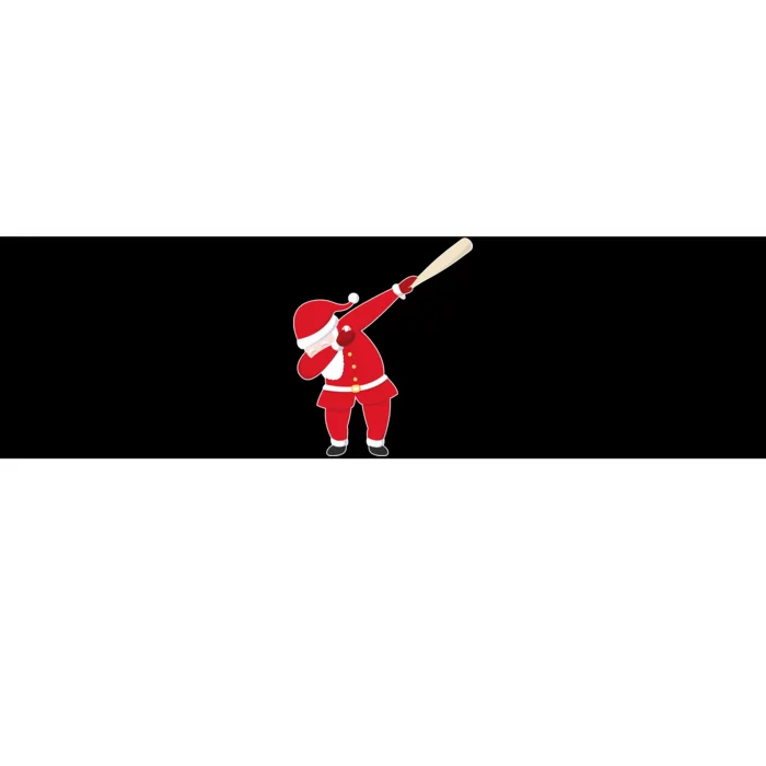 Baseball Bat Dabbing Santa Bumper Sticker