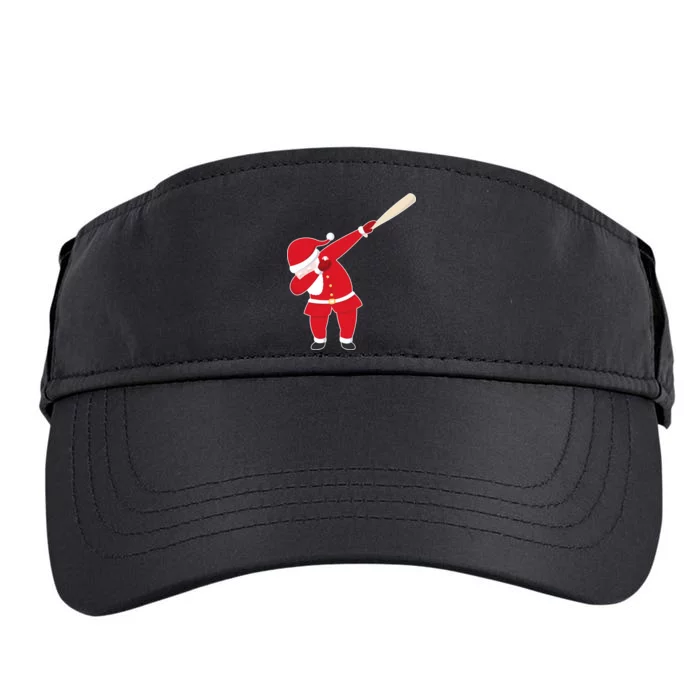 Baseball Bat Dabbing Santa Adult Drive Performance Visor