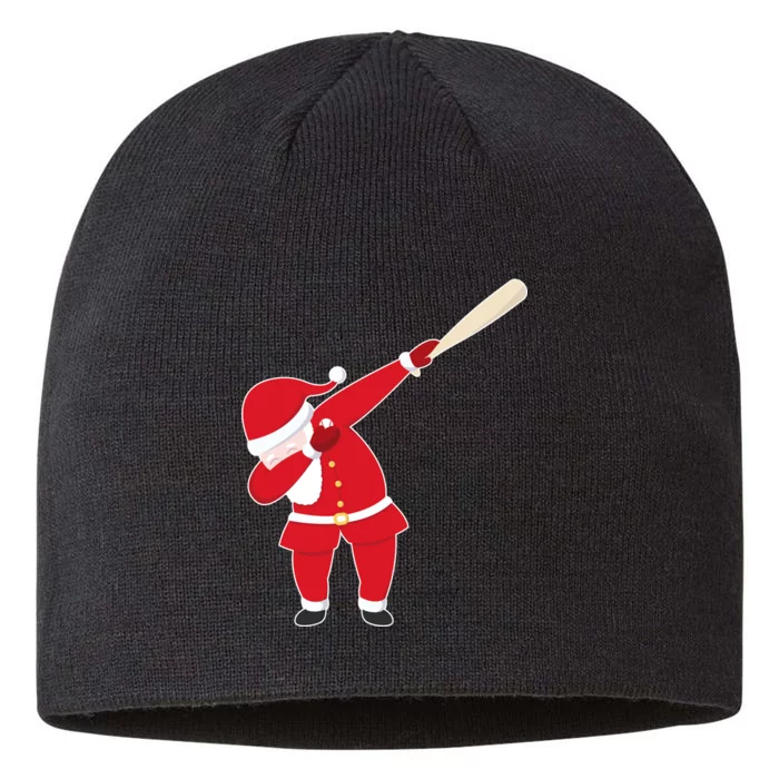 Baseball Bat Dabbing Santa 8 1/2in Sustainable Knit Beanie