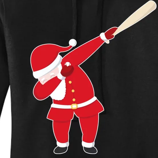 Baseball Bat Dabbing Santa Women's Pullover Hoodie