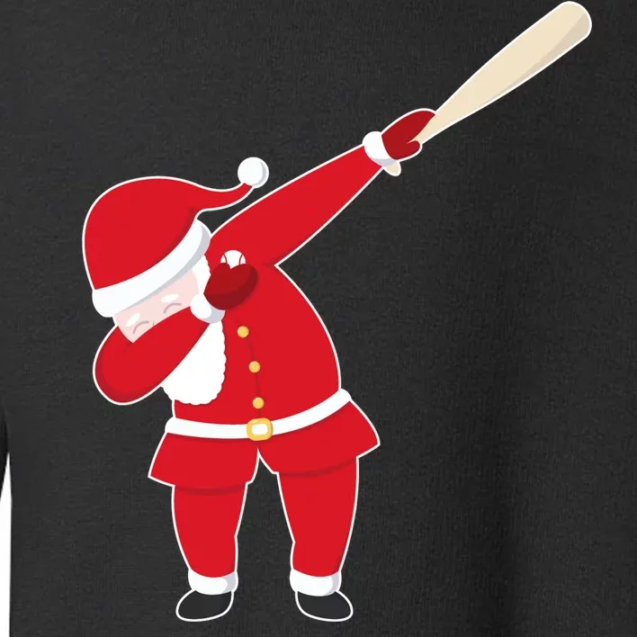 Baseball Bat Dabbing Santa Toddler Sweatshirt