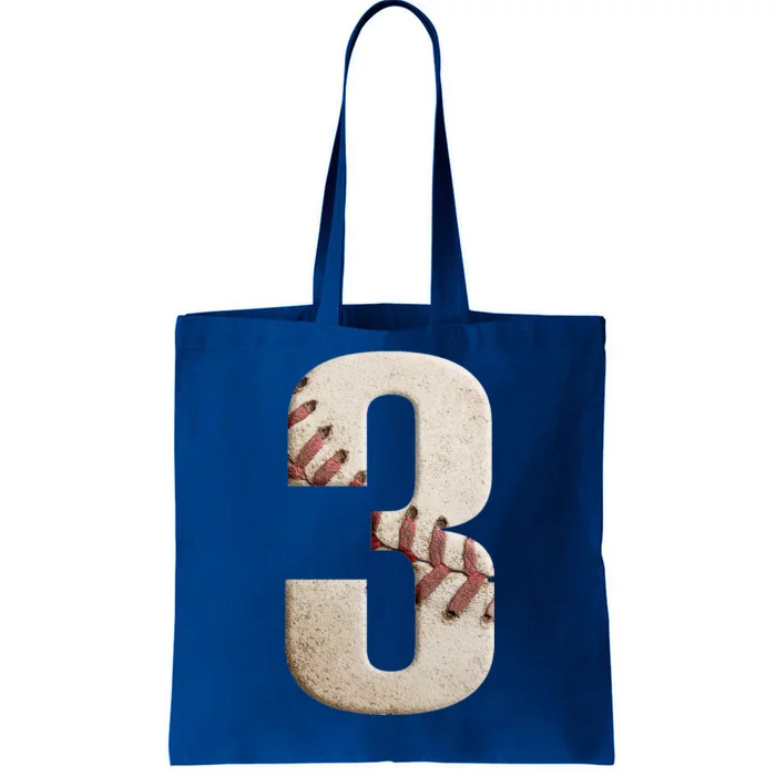 Baseball Birthday 3rd Birthday Tote Bag