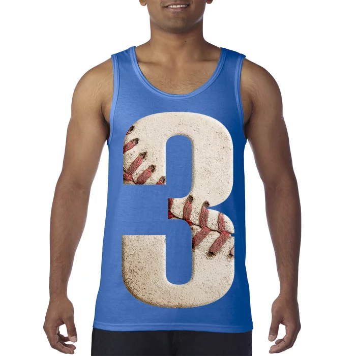 Baseball Birthday 3rd Birthday Tank Top