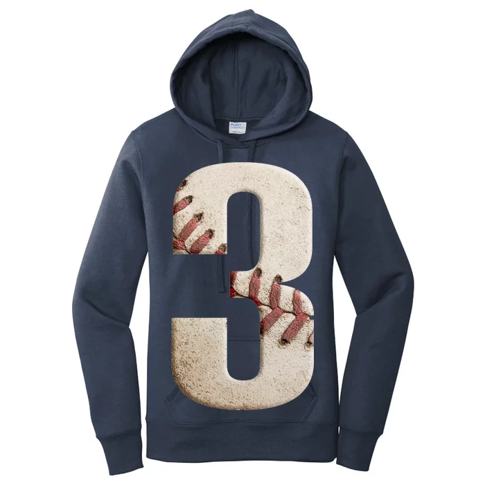 Baseball Birthday 3rd Birthday Women's Pullover Hoodie