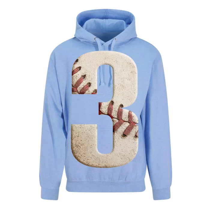 Baseball Birthday 3rd Birthday Unisex Surf Hoodie