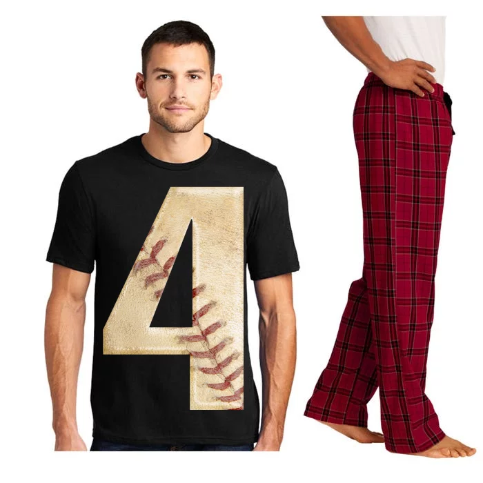 Baseball Birthday 4th birthday Pajama Set